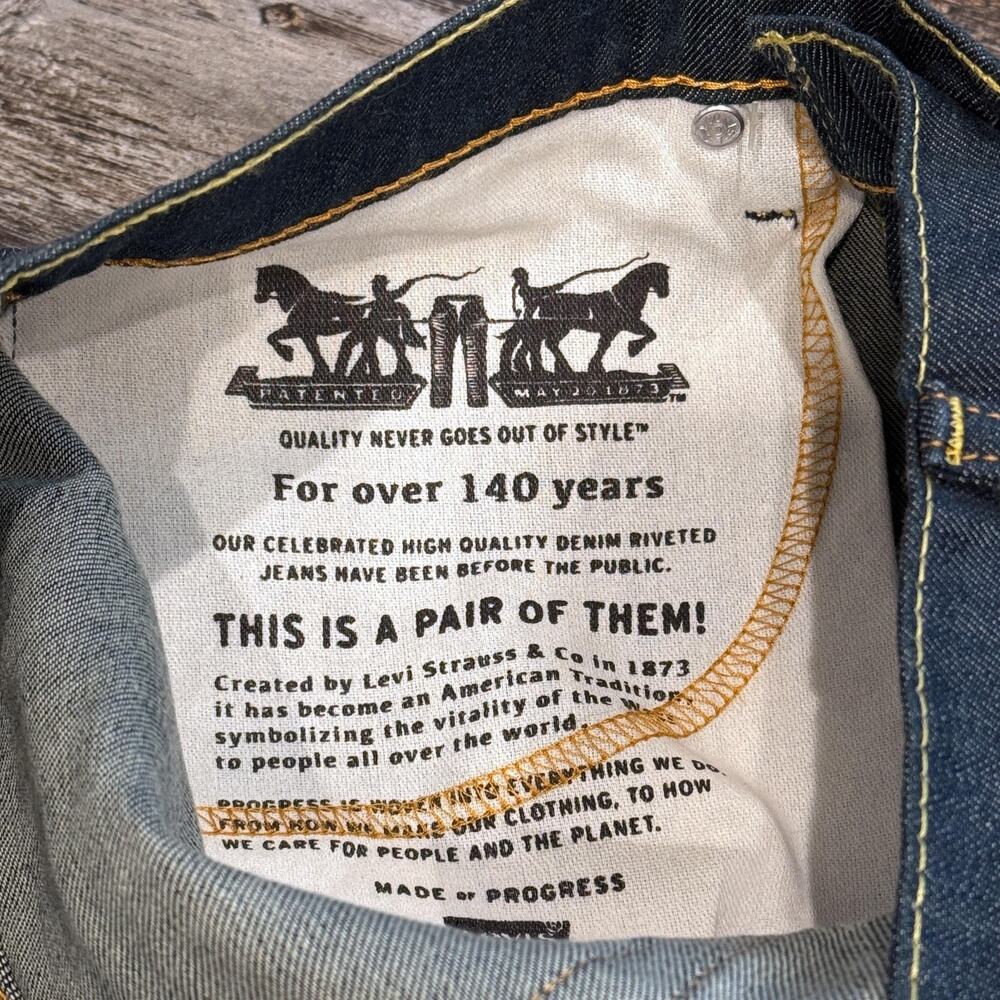 Levis 511 Jeans Mens 31x30 Blue Denim Slim Fit Stretch 2-Way Comfort Mid‎ Rise - Picture 7 of 11